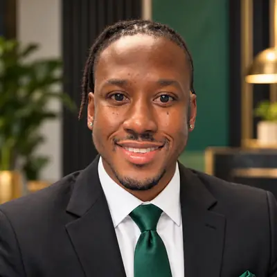 Johnathan Douglas Jr., founder of AFC Royalties, in a formal executive headshot.